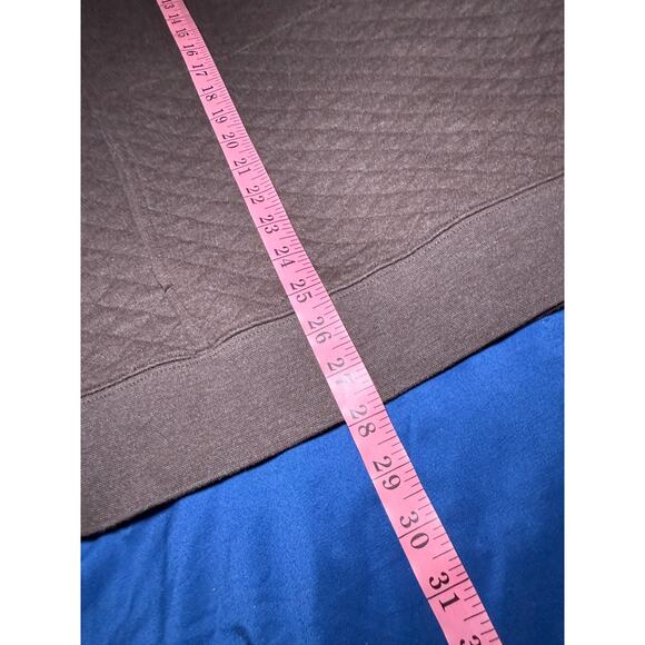 Eddie‎ Bauer brown quilted henley sweater mens large classic fit preppy outdoor - Picture 7 of 8